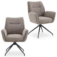 ESSZIMMERSTÜHLE LIRA 2er-Set beige - Beige, Textil (65/88/64cm) - IDIMEX