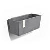 BLUMENTOPF Manhattan Wall 35/17,2/15 cm Grau - Grau, Kunststoff (35/15cm) - Ecopots