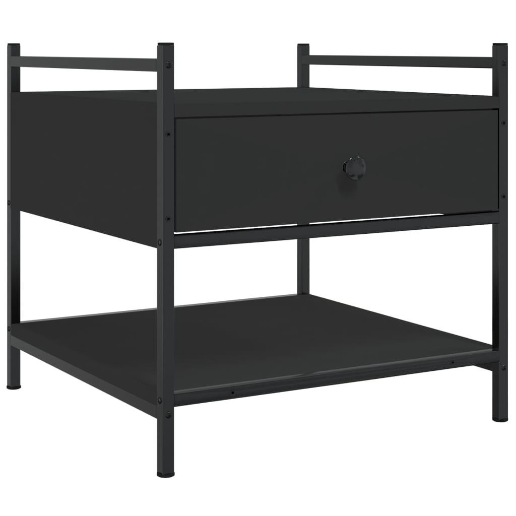 furnicato Couchtisch Schwarz 50x50x50 cm