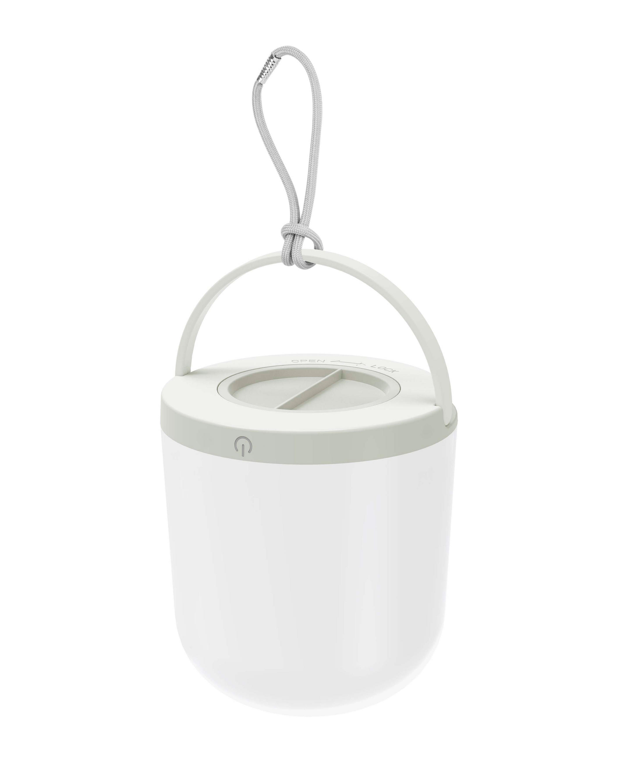 OUTDOOR-LED-LEUCHTE Dimmbar warmweiß batteriebetrieben mit Schlaufe IP44 3000K 80lm grau - Grau, Kunststoff (13/13/21cm) - Northpoint