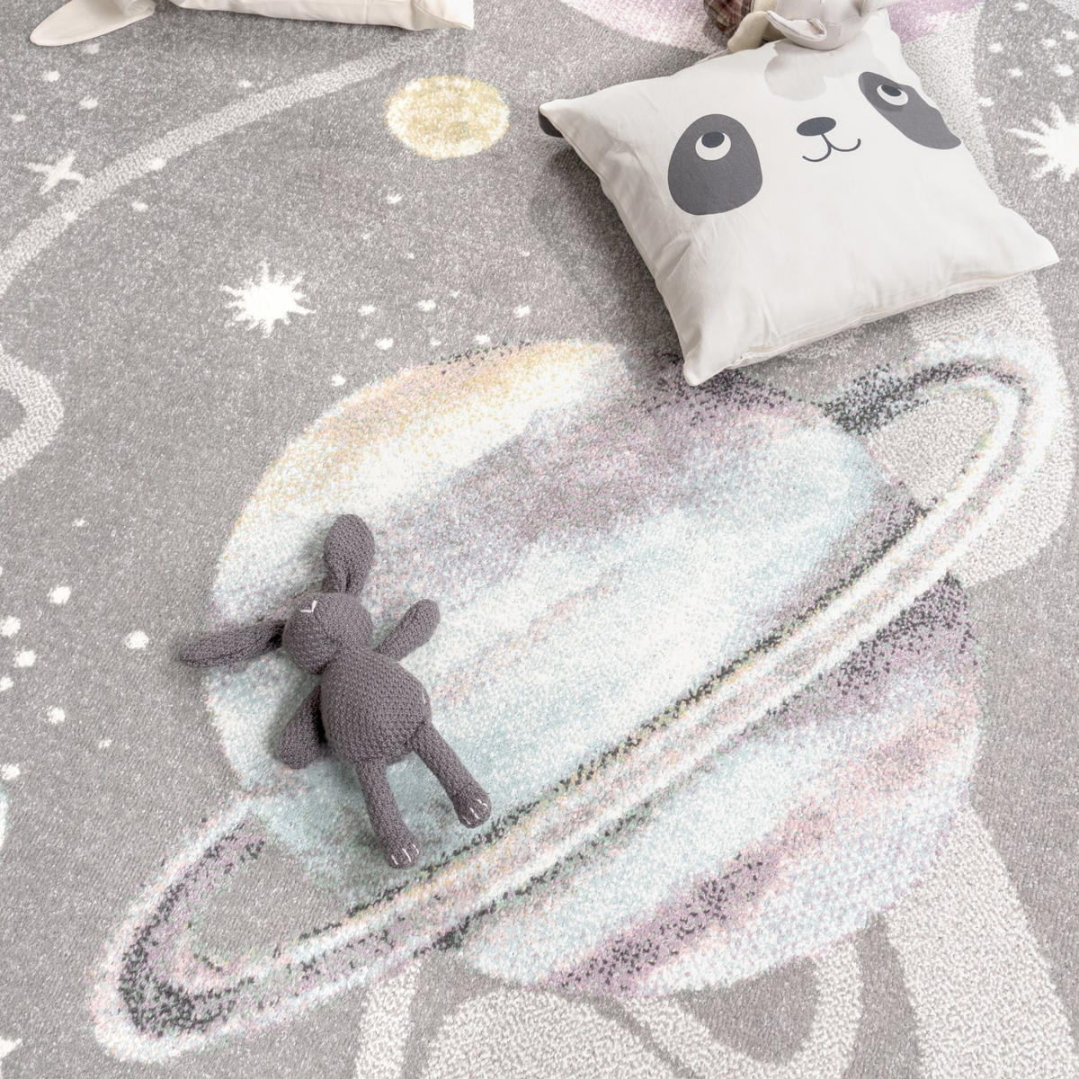 KINDERTEPPICH 160/160 cm Nino 888 - Grau, Kunststoff (160/160cm) - Paco Home