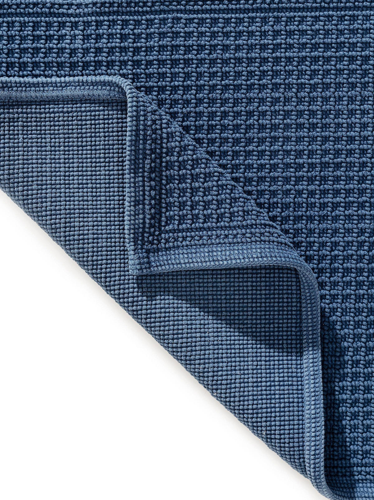 BADEMATTE Jojo Dunkelblau 50x80 cm - Dunkelblau, Textil (50/80cm) - benuta Nest