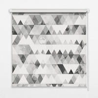 VNÚTORNÁ roleta - okenná roleta - roleta - 100x140 cm - Sivý trojuholníkový vzor - sivá, plast (100/140/0.5cm) - TULUP