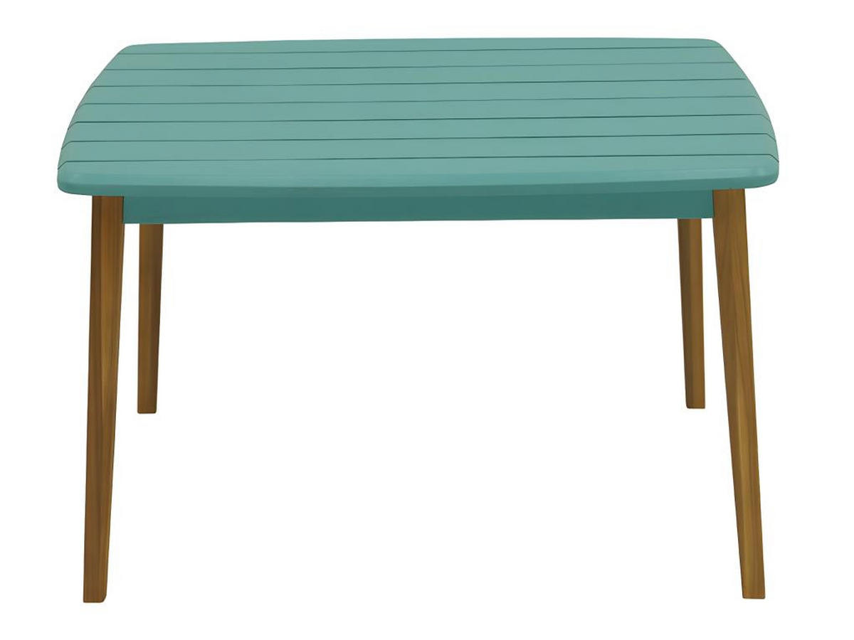 GARTENTISCH für Kinder - Akazie - Türkisblau - GOZO von MYLIA - Blau, Holz (80/60/50cm) - Vente-Unique