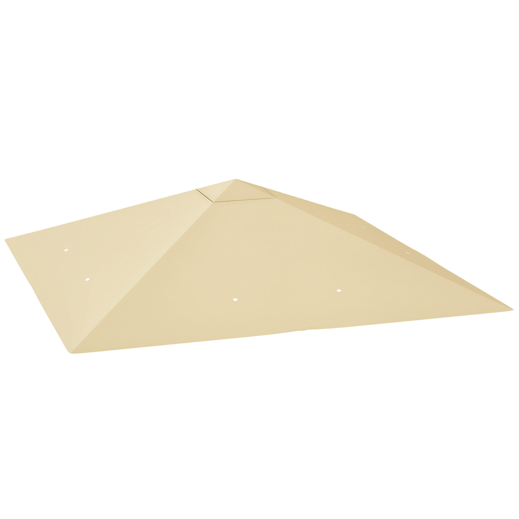ERSATZDACH für Pavillon 3 x 3 m wasserabweisend Pavillondach UPF30+ Ersatzbezug Oxford-Stoff, 370 g/m², Beige - Beige, Textil (298/1/298cm)