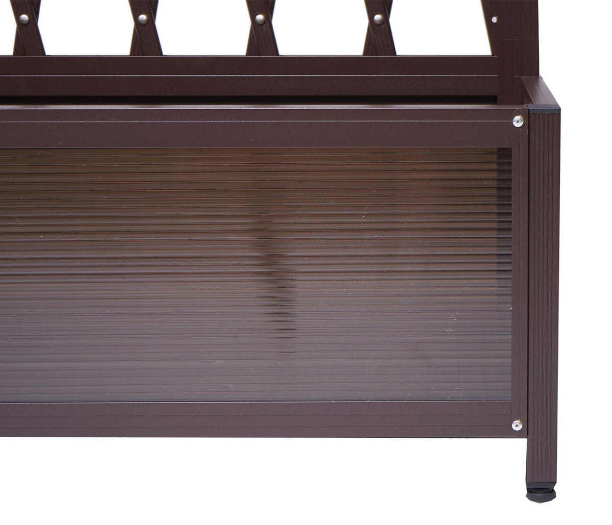 RANKGITTER ALU STAHL Braun - Braun, Metall (90/152/35cm) - MCW