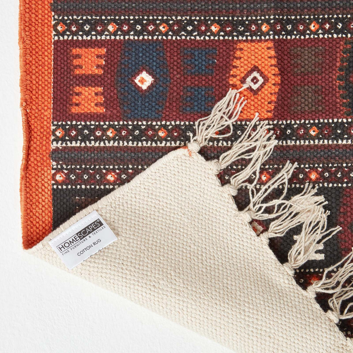 FLACHWEBETEPPICH Kelim-Muster 70/120 cm - Multicolor, Textil (70/120cm) - Homescapes