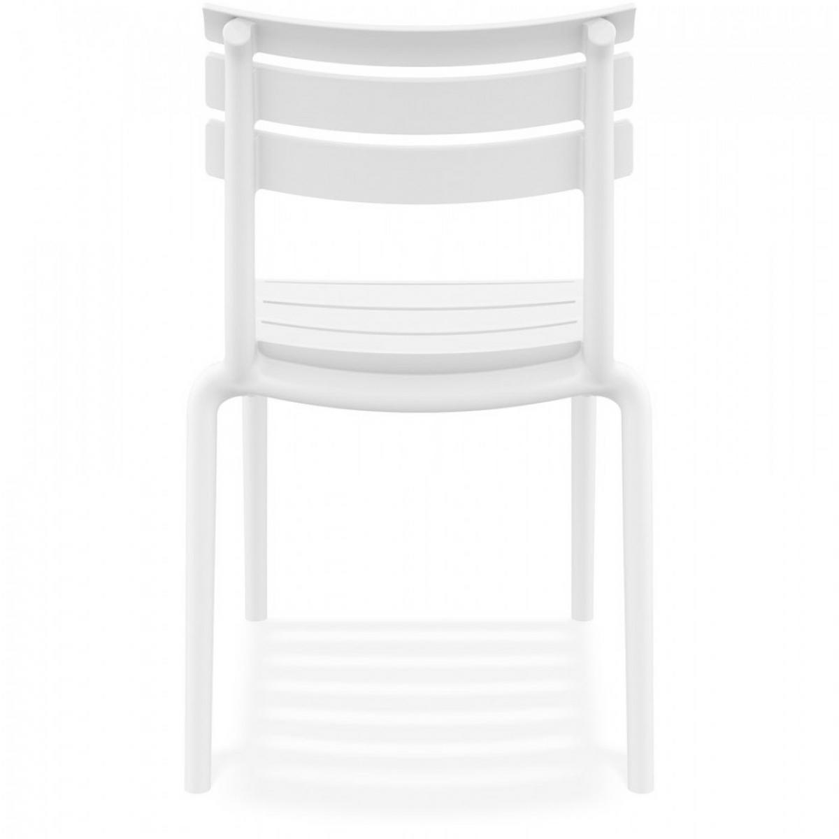 STUHL Weiß 50x84x59cm - Weiß, Kunststoff (50/84/59cm) - AlterEgo