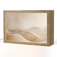 TISCHLEUCHTE Beige - Natur - Abstrakt - Modern 30x20 cm - Champagner, Holzwerkstoff (8/30/20cm) - OnlyWow