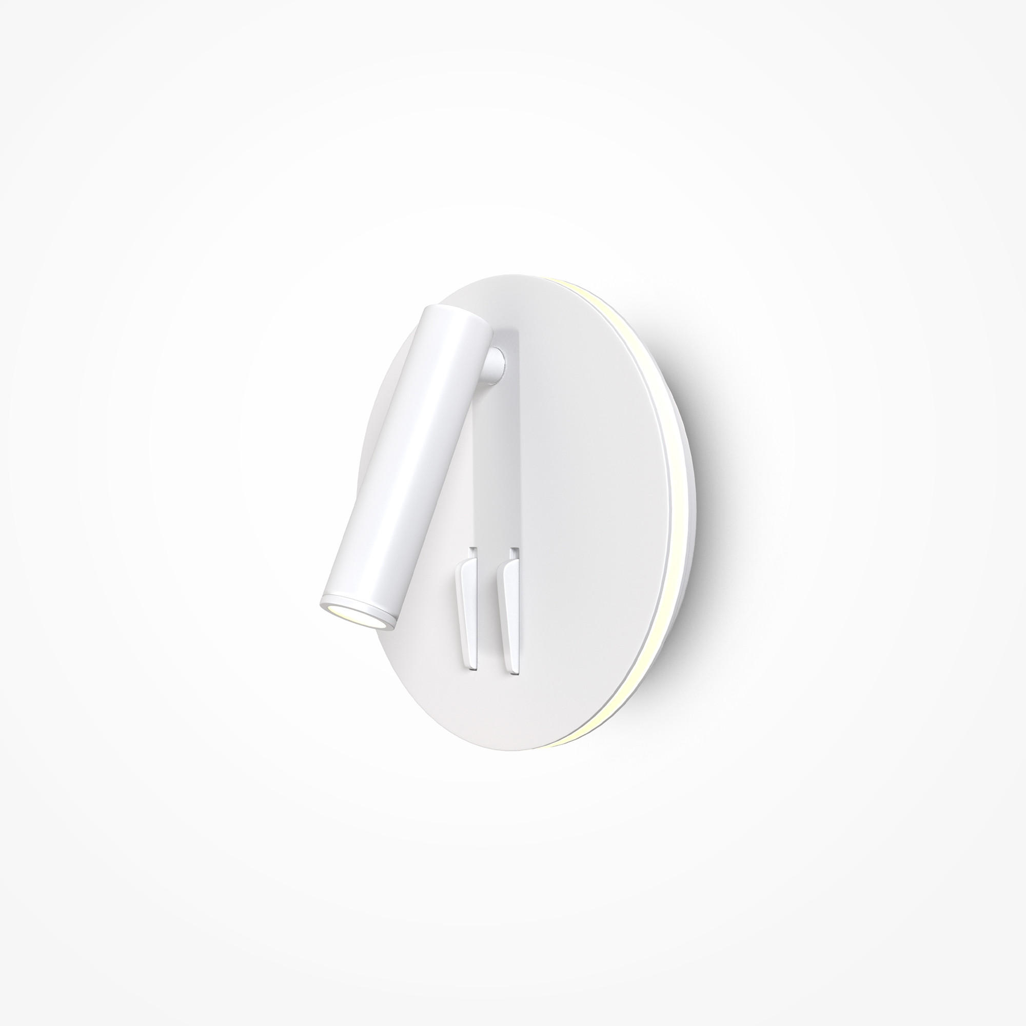 WANDLEUCHTE Ios 176 - Weiß - 14/6.5/14 cm - Weiß, Kunststoff (6.5/14/14cm) - Maytoni