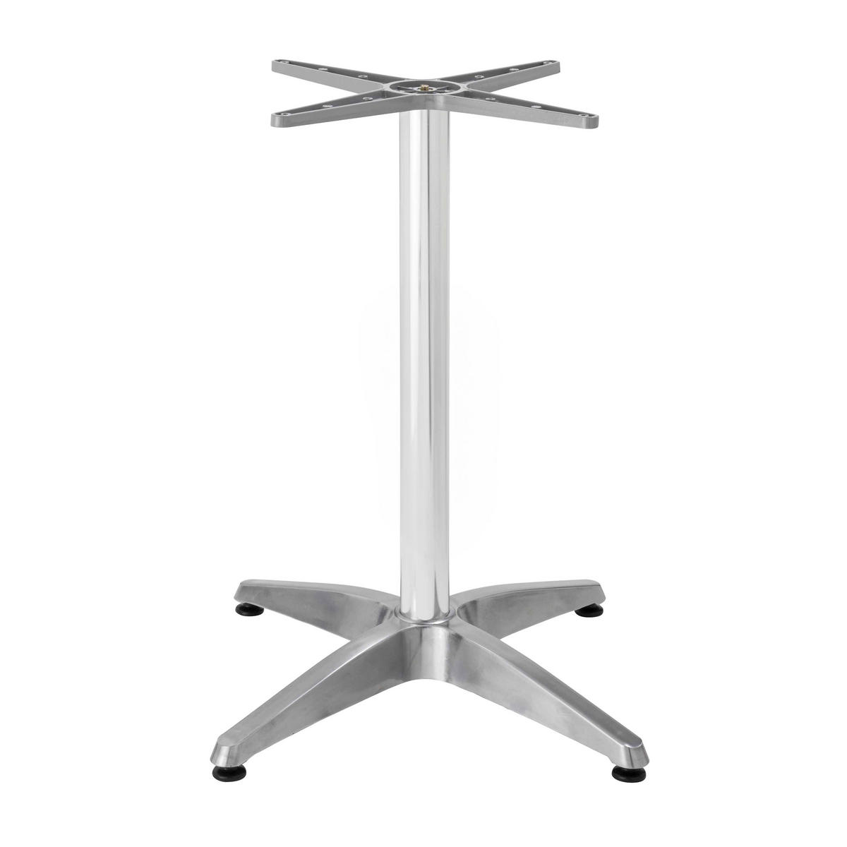 TISCHBEIN, Grau - Grau, Metall (6.5/72/65cm) - Oviala