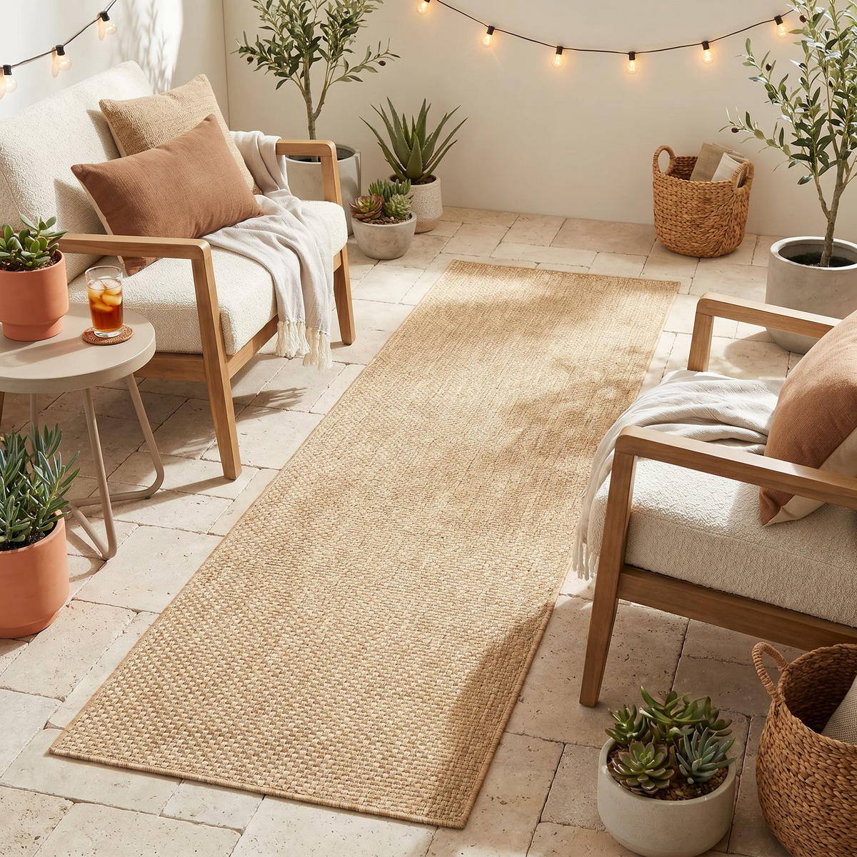TEPPICHLÄUFER YUCANA sand modern 80/250 cm - Sandfarben, Textil (80/250cm) - Tapiso