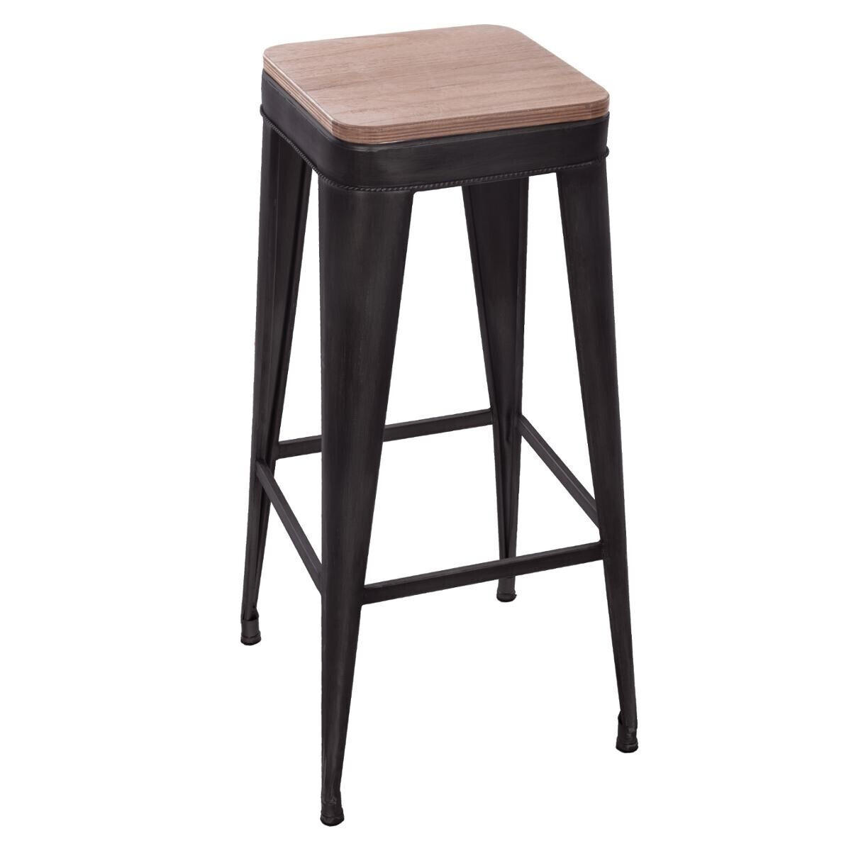 Atmosphera Createur d´interieur Barhocker Schwarz 38.5x79.5x38.5 cm