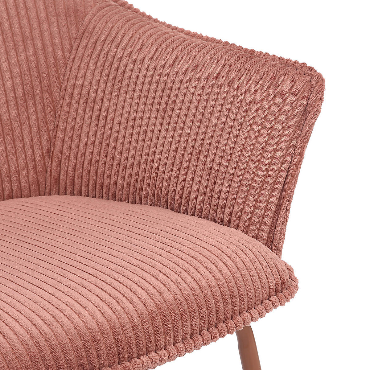 ARMLEHNENSTUHL - Mauve, Textil/Metall (63/81/64cm) - home24
