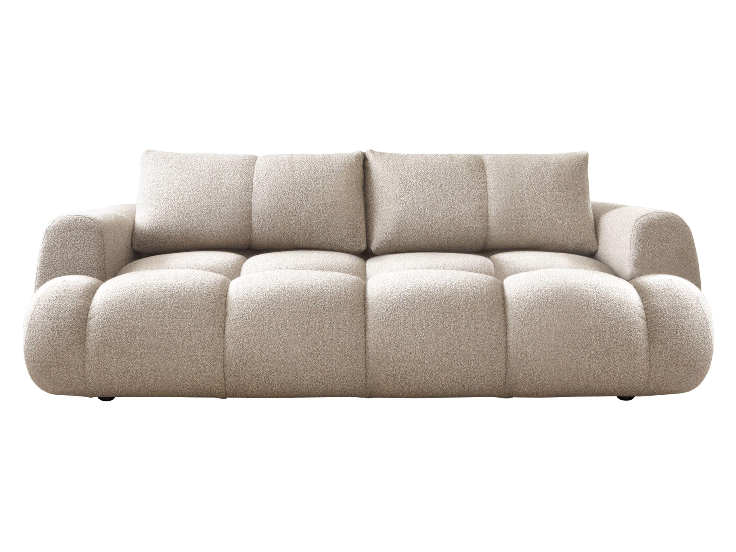 SCHLAFSOFA Mitto - Beige/Schwarz, Holzwerkstoff/Kunststoff (250/85/117cm) - MIRJAN24