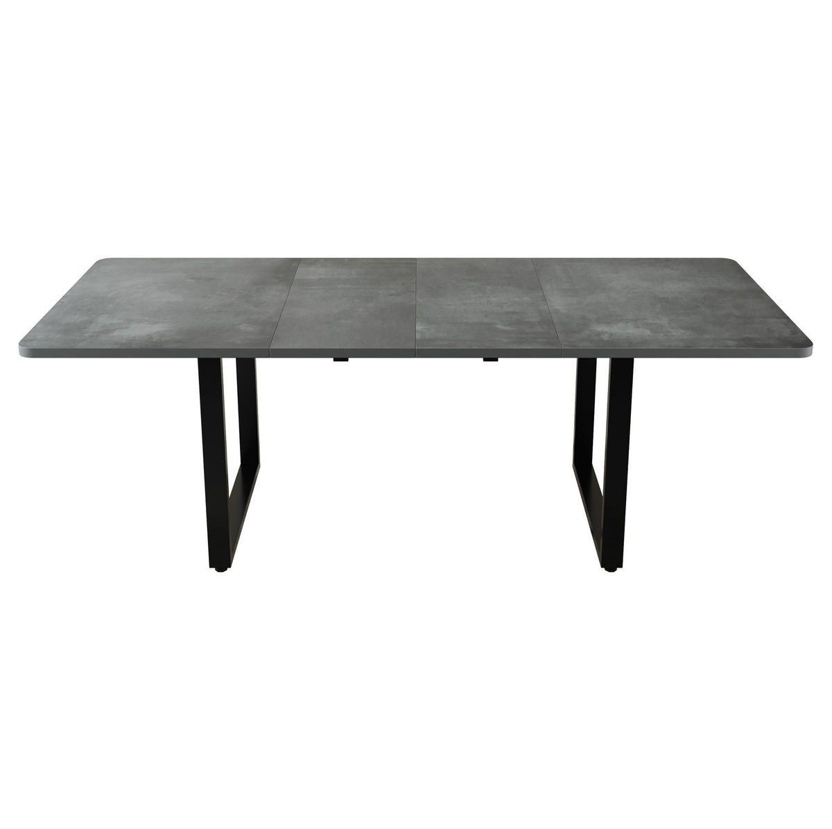 ESSTISCH aus MDF 220x90x75 cm Grau ausziehbar mit verstärkten Führungen und hoher Stabilität - Grau, Holzwerkstoff (220/90/75cm) - Modfu