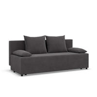 SOFA 3-SITZER MIT SCHLAFFUNKTION FERMO Dunkelgrau - Dunkelgrau, Textil (92/95/191cm) - Mebligo
