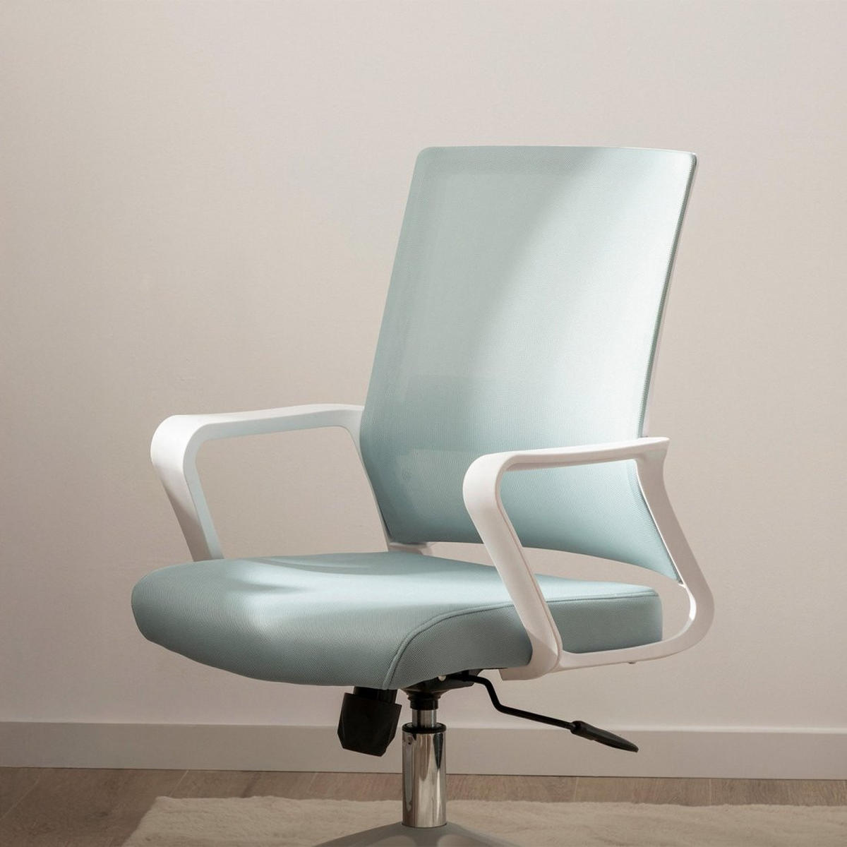 SCHREIBTISCHSTUHL Sayla Grün 60 cm x 95-105 cm - Grün, Textil (60/95/60cm) - Klast Home