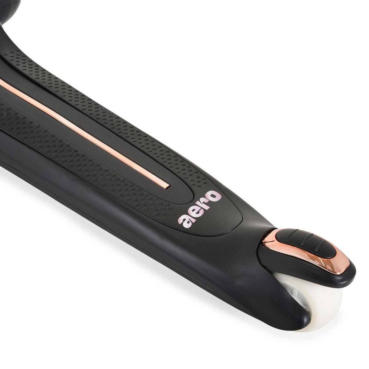 KINDERROLLER Aero klappbar schwarz Getränkehalter Hinterradbremse höhenverstellbar - Schwarz, Metall (73/36/76cm)