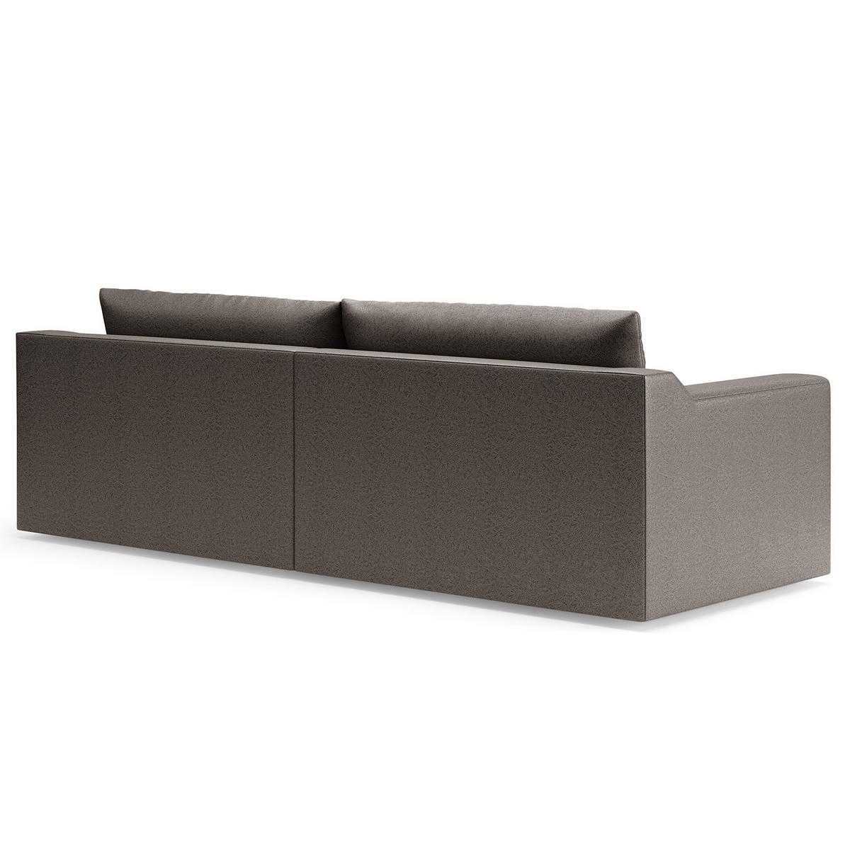 BIG-SOFA - Grau, Kunststoff/Textil (274/90/112cm) - home24