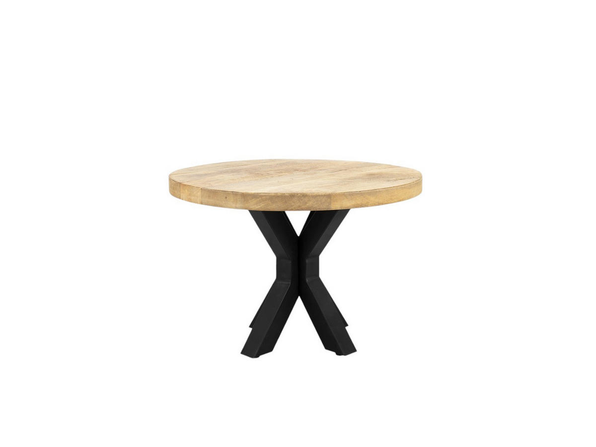 COUCHTISCH Kyara Mangoholz Durchmesser 80 cm Natur - Naturfarben, Holz (80/80/47cm)