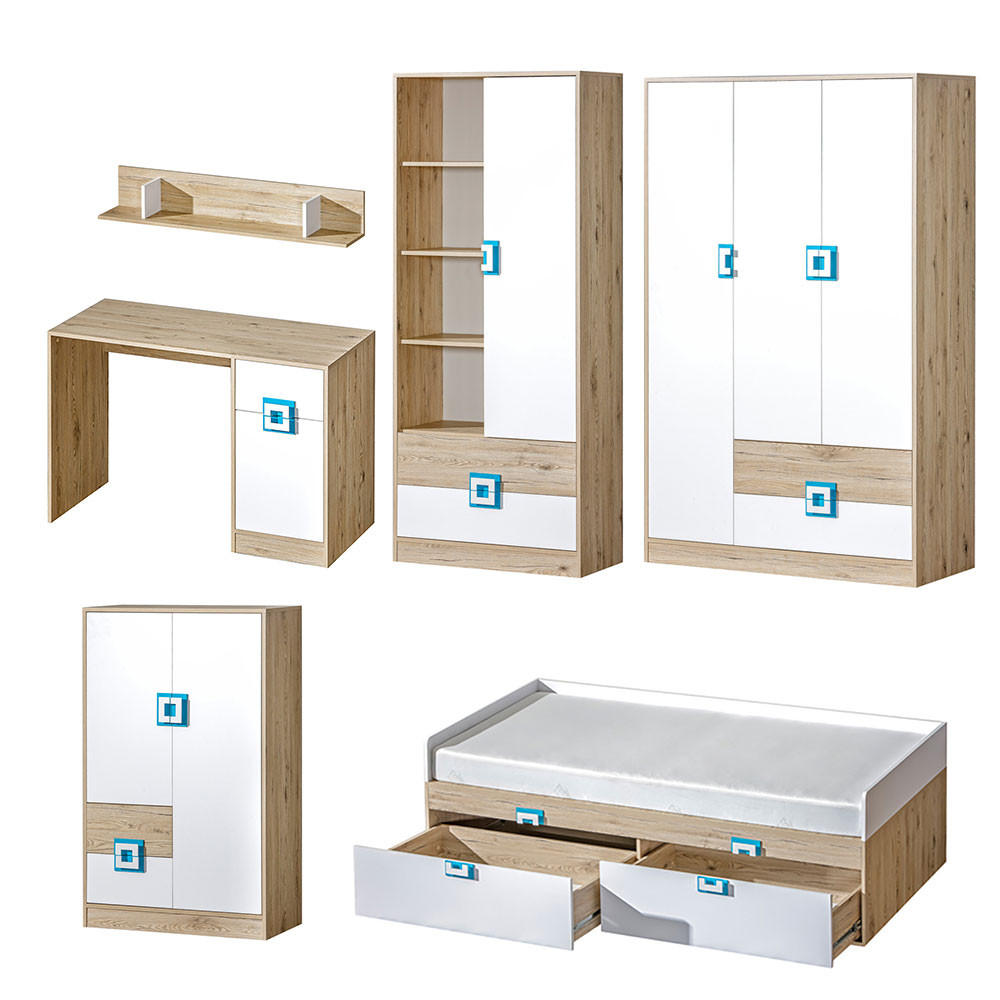 Feldmann-Wohnen Jugendzimmer-Set Hellbraun 494x190x204 cm