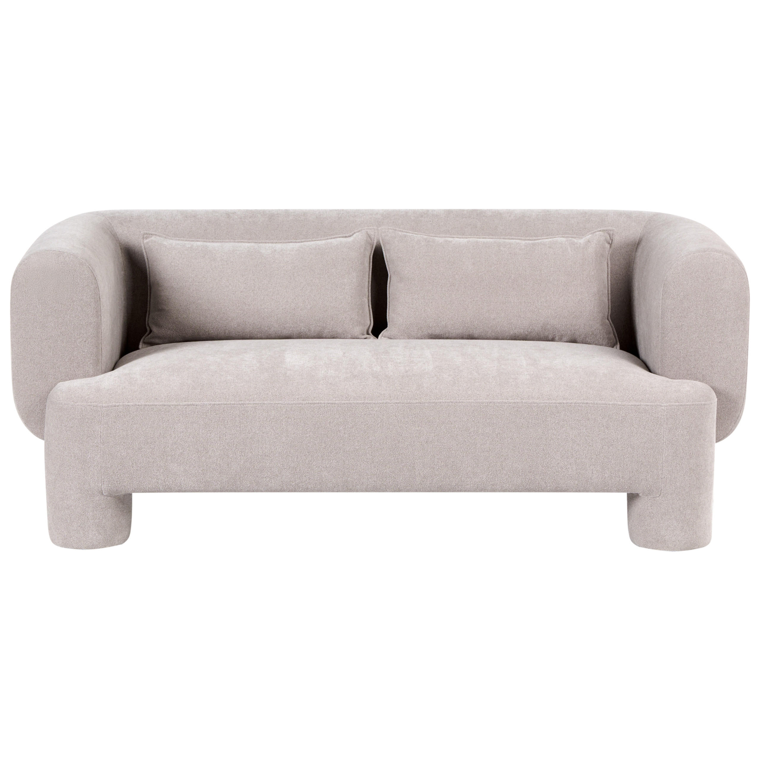 3-SITZER-SOFA Stoff Beige Hogbo - Beige, Textil (180/73/93cm) - Beliani