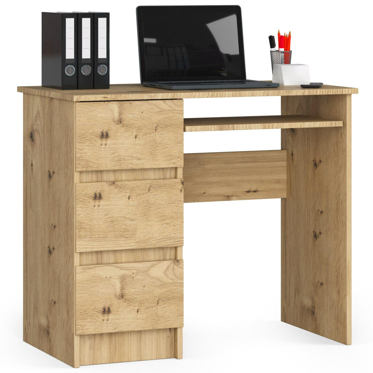 SCHREIBTISCH Eiche Artisan 77/90/50 - Eiche Artisan, Holzwerkstoff (50/90/77cm) - RAUMHIRSCH FURNITURE