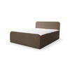 BOXBETT LAMBI mit 2 Bettkästen, 180x200, Farbe: Braun, Bouclé-Stoff, mit Bonell-Matratze inkl. Topper - Braun, Holz/Kunststoff (180/200cm) - VENASI MÖBEL