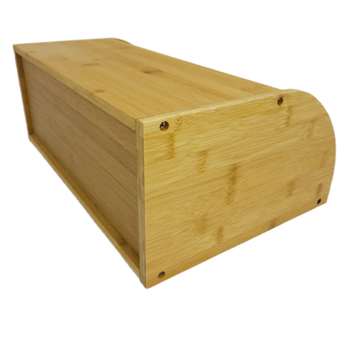 BROTKASTEN Bambus Naturfarben Rolltop 40,5x27x16 cm - Naturfarben, Holzwerkstoff (40.5/16/27cm) - Begryf