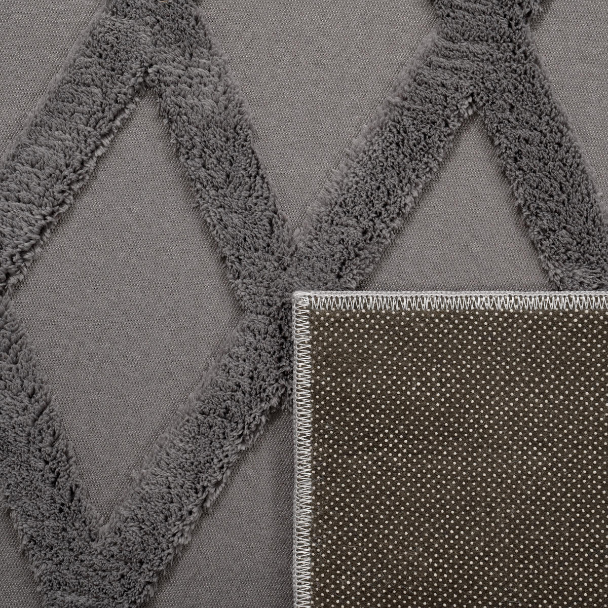 KURZFLORTEPPICH 120/160 cm Utrecht 642 - Anthrazit, Textil (120/160cm) - Paco Home