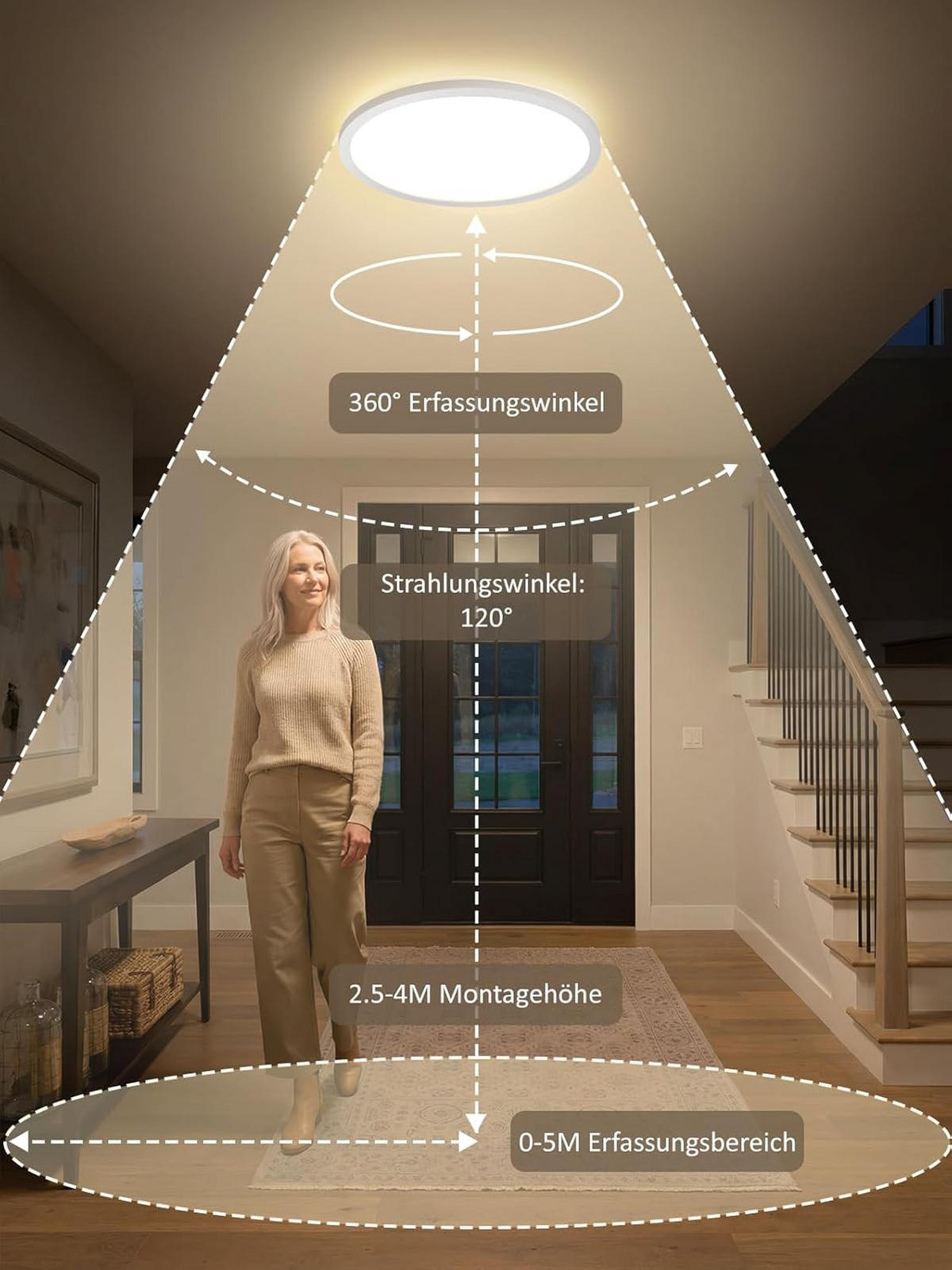 LED-DECKENLEUCHTE 29.3/29.3/3cm - Weiß, Kunststoff (29.3/29.3/3cm) - Nettlife