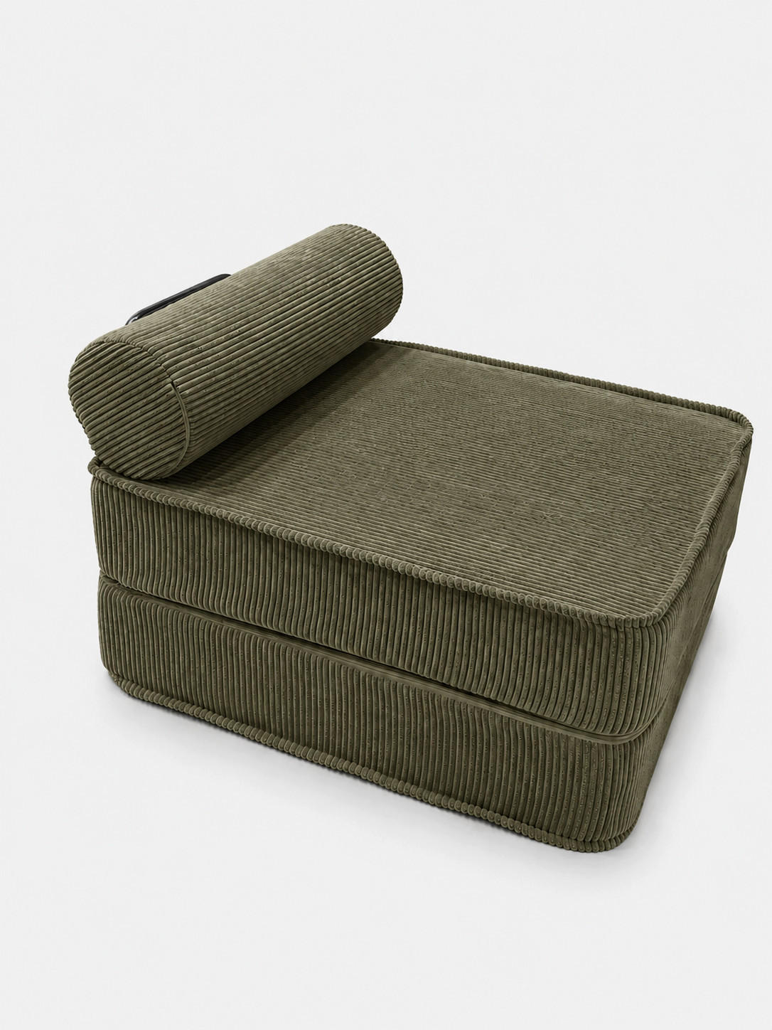 BODENSESSEL für Erwachsene aus geripptem Stoff - Grau, Textil (80/62/95cm) - SURB