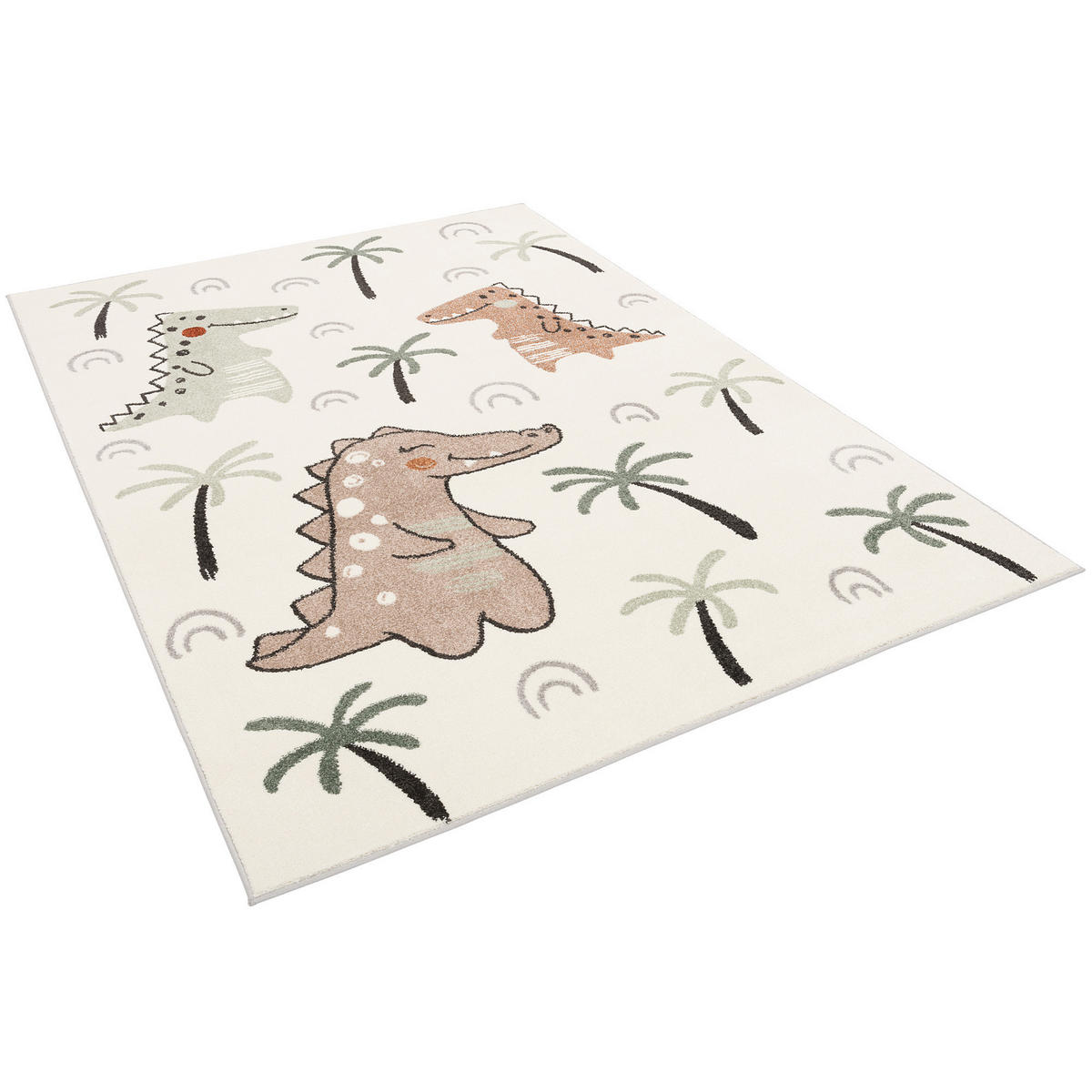 KINDER TEPPICH SOFTSTAR KIDS LUSTIGE DINOS - Multicolor, Textil (140/200cm) - Pergamon