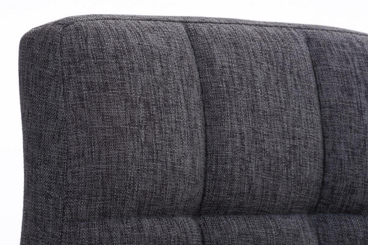 BARHOCKER Stoff hellgrau - Chromfarben/Hellgrau, Textil/Metall (46/94/47cm) - CLP