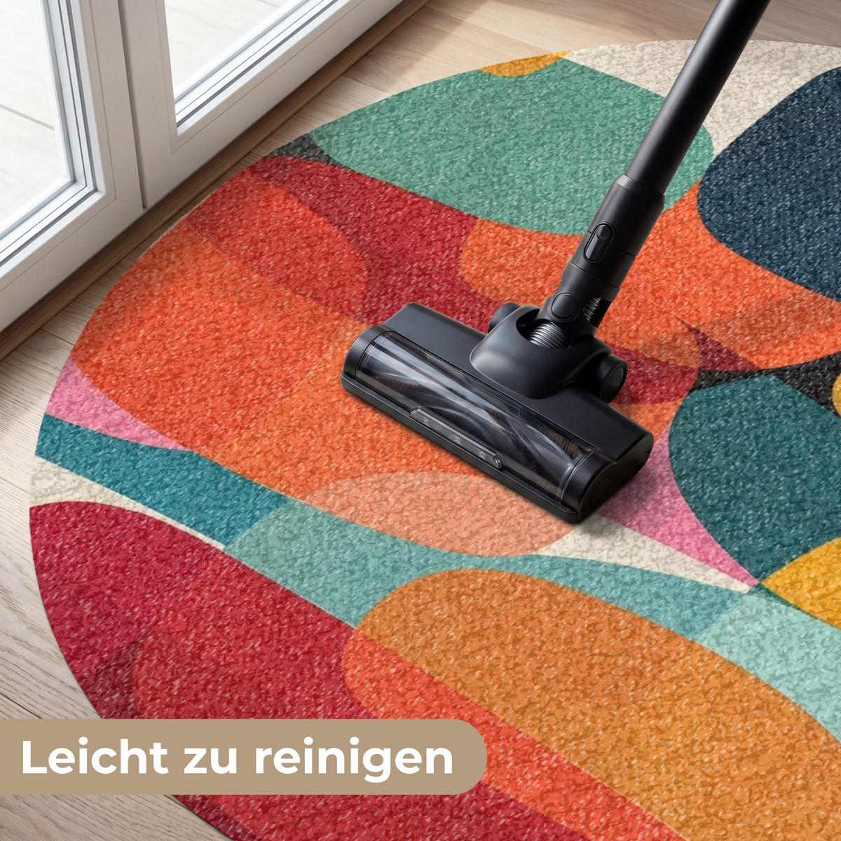 FUSSMATTE Formen - Bunt - Abstrakt - Flugzeuge Sauberlaufmatte 120x120 cm - Multicolor, Kunststoff (120/120cm) - MuchoWow