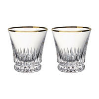 WASSERGLÄSER Grand Royal Gold transparent-gold 200 ml 2er Set - Transparent/Goldfarben, Glas (0.2L) - Villeroy & Boch