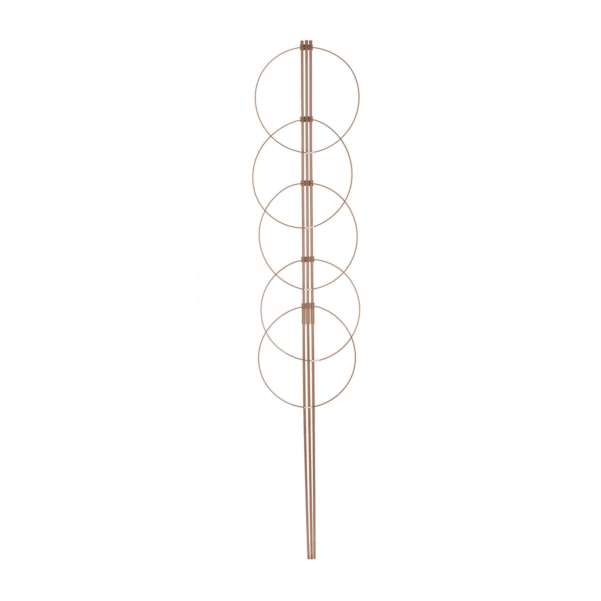 2XRANKHILFE - Braun, Kunststoff/Metall (30/150/30cm) - Relaxdays