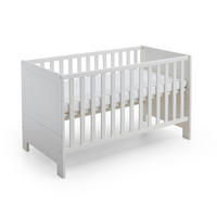 KINDERBETT Thilo Weiß 4x höhenverstellbar - Weiß, Holzwerkstoff (70/140cm) - arthur berndt