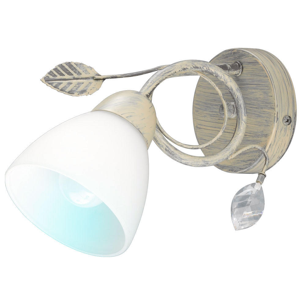 LED WANDLEUCHTE TRADITIO Grau - Grau, Glas (13/21.5/29cm)