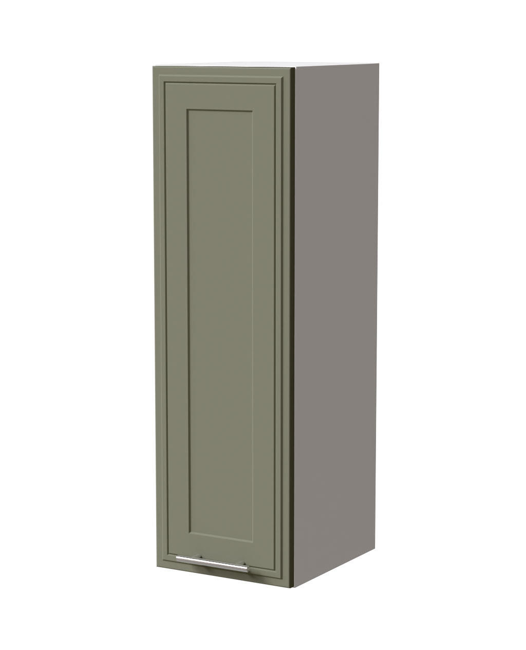HÄNGESCHRANK Salo W4/30 Weiß / Reed Green Matt 30 / 32,5 / 96cm - Weiß/Grün, Holz/Holzwerkstoff (30/96/32.5cm) - Feldmann-Wohnen