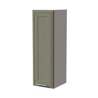 HÄNGESCHRANK Salo W4/30 Weiß / Reed Green Matt 30 / 32,5 / 96cm - Weiß/Grün, Holz/Holzwerkstoff (30/96/32.5cm) - Feldmann-Wohnen