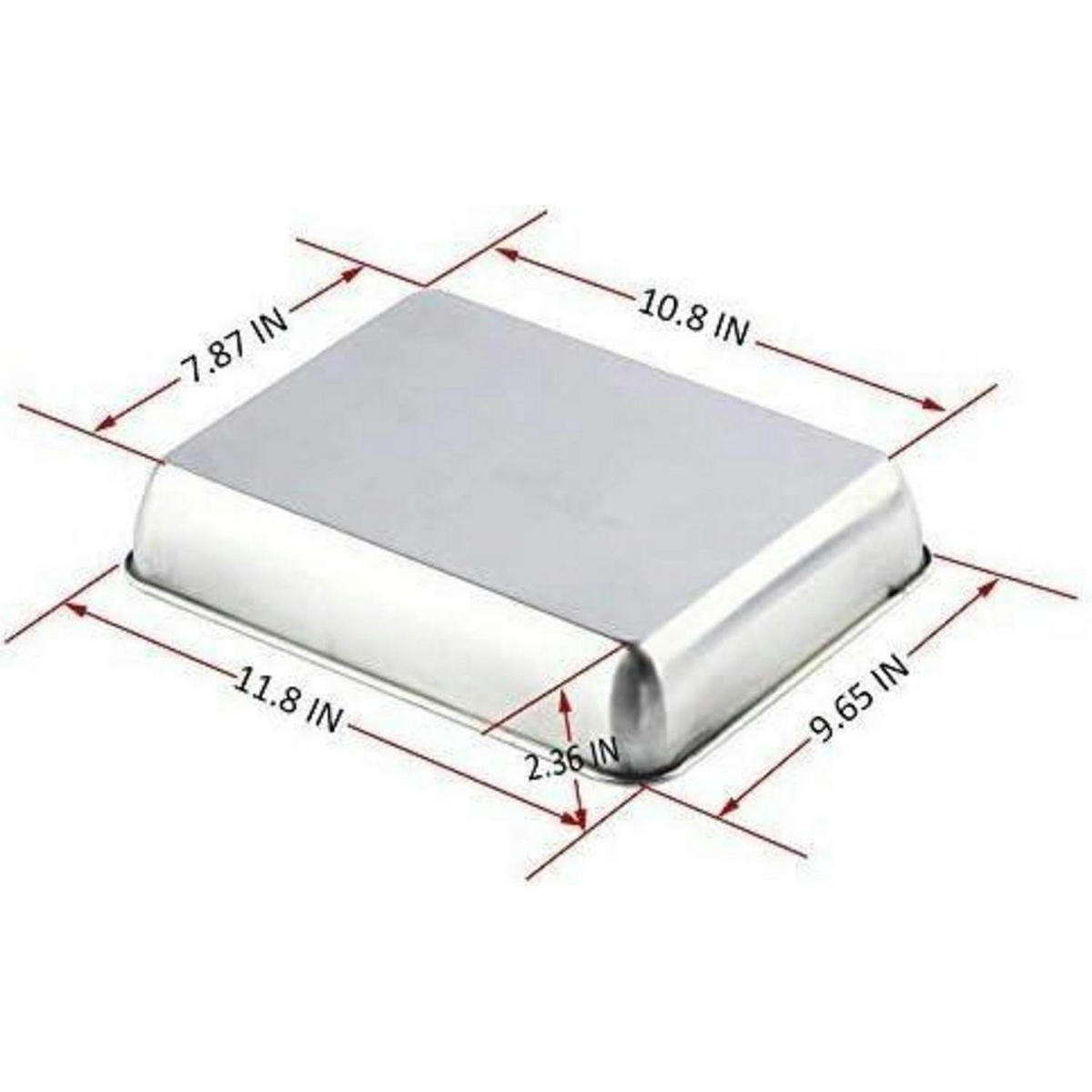 BACKBLECH Edelstahl 24.9 x 30 cm - Silberfarben, Metall (25/6/30cm)