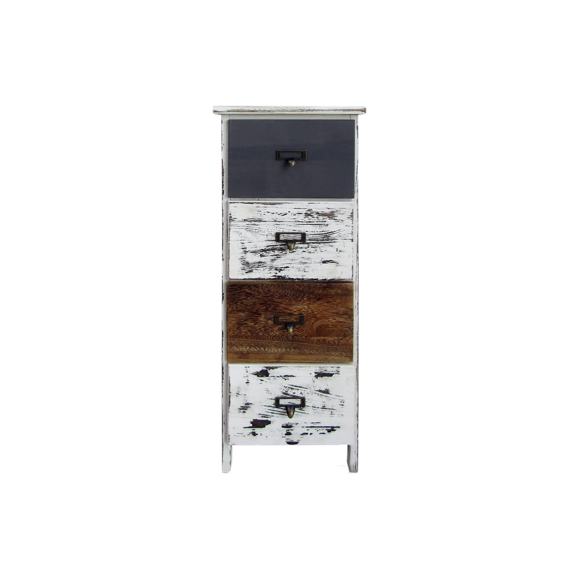 KOMMODE Mehrfarbig 28/28/74 cm - Multicolor, Holz (28/74/28cm) - Mobili Rebecca