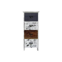 KOMMODE Mehrfarbig 28/28/74 cm - Multicolor, Holz (28/74/28cm) - Mobili Rebecca