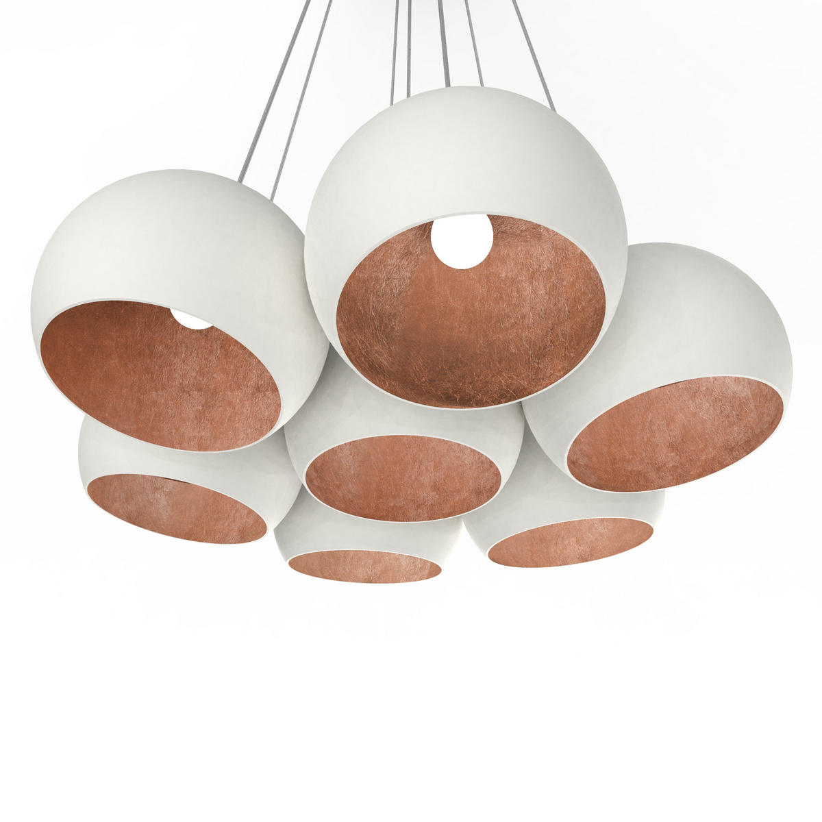 HÄNGELEUCHTE - Kupferfarben, Metall (25/25/20cm) - Lumicom