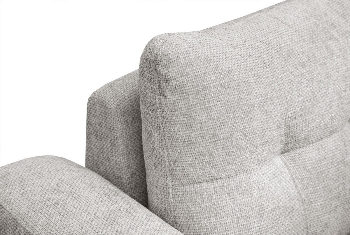SOFA SALVINI 2-Sitzer, ecru - Ecru/Schwarz, Holzwerkstoff/Textil (176/88/99cm) - Courtois Laville