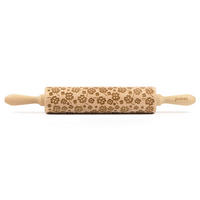 TEIGROLLE Kleeblatt, groß, 43 cm, Buchenholz - Braun, Holz (43cm) - Folkroll