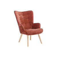 SESSEL mit gerader Rückenlehne - 1 -Sitzer - Polyester - terracotta - VATELY - Braun, Textil (69/95.5/78cm) - Vente-Unique