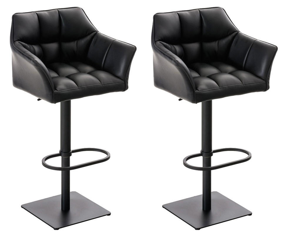 furnicato Barhocker Schwarz 64x88x45 cm